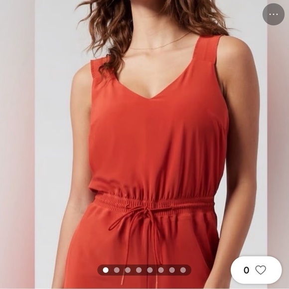 Athleta Women’s Orange/Red Savannah Strap Mini Dress NWOT Size Small - Picture 2 of 12